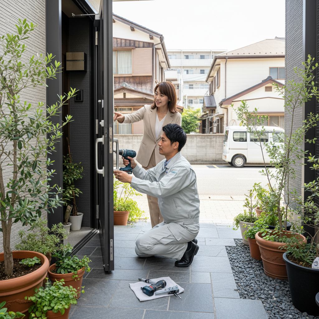 練馬区栄町でのドアクローザー交換：料金相場・事例・依頼の流れ