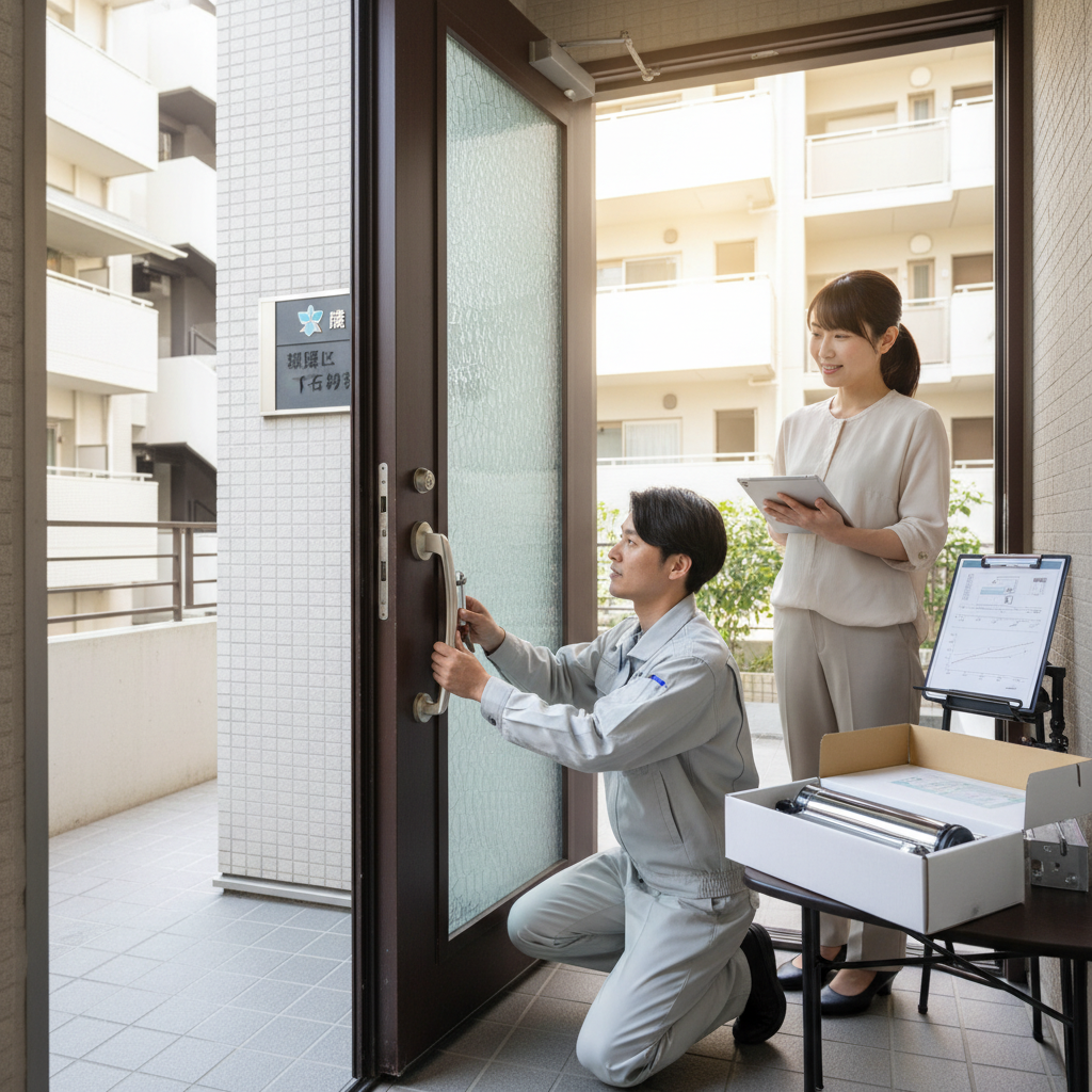 練馬区下石神井 ドアクローザー交換の料金・事例・依頼の流れ