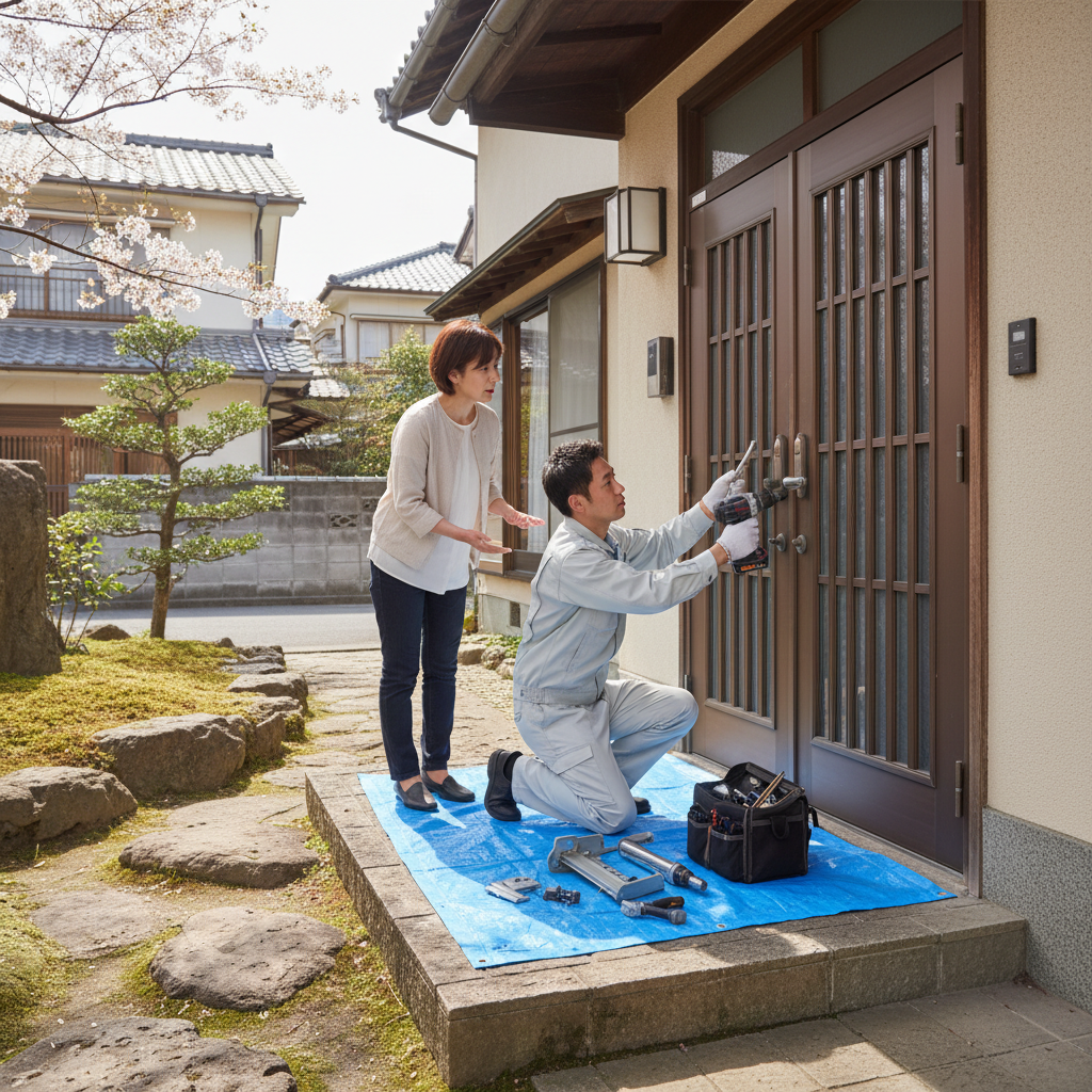 料金・事例・依頼の流れ：練馬区高野台のドアクローザー交換