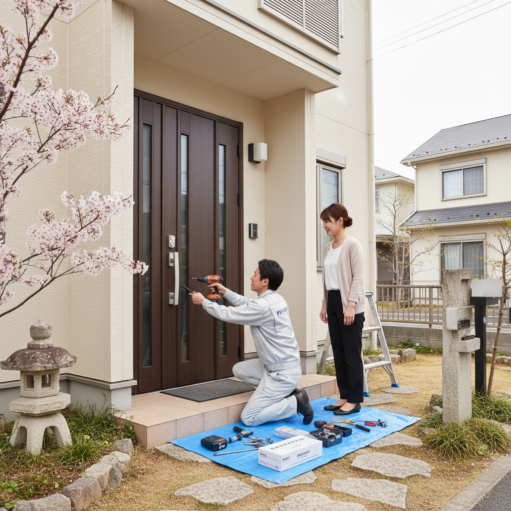 練馬区平和台でのドアクローザー交換：料金相場、事例、依頼の流れ