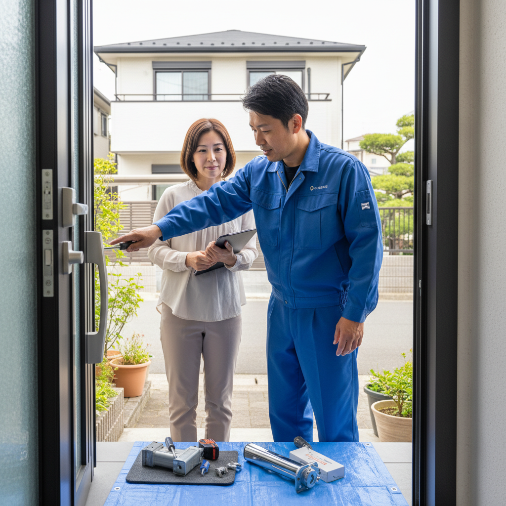 練馬区谷原のドアクローザー交換：料金相場、事例、依頼の流れ