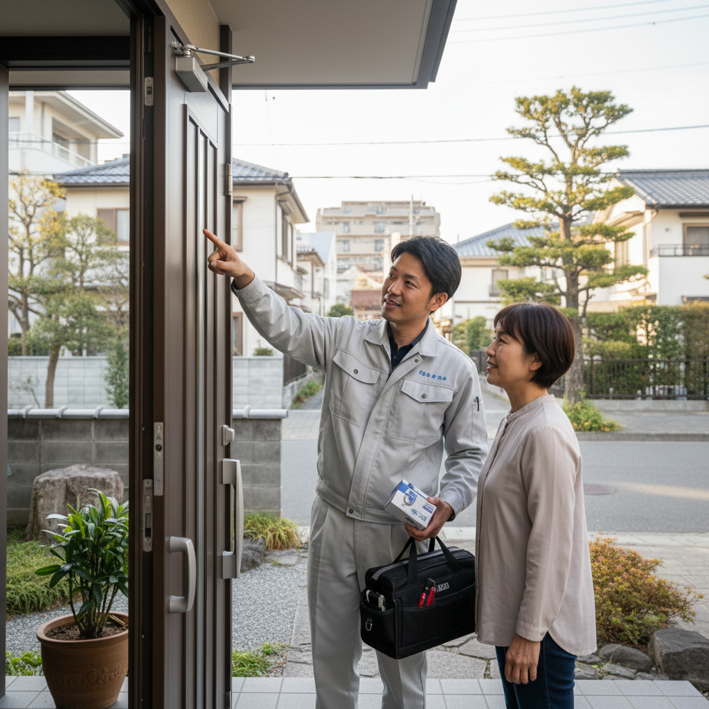 大田区旭 ドアクローザー交換の料金・事例・依頼の流れ