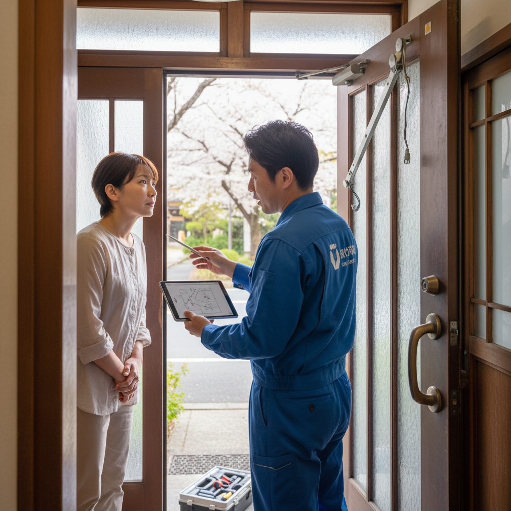 大田区大森本町 ドアクローザー交換の料金相場・事例・依頼の流れ