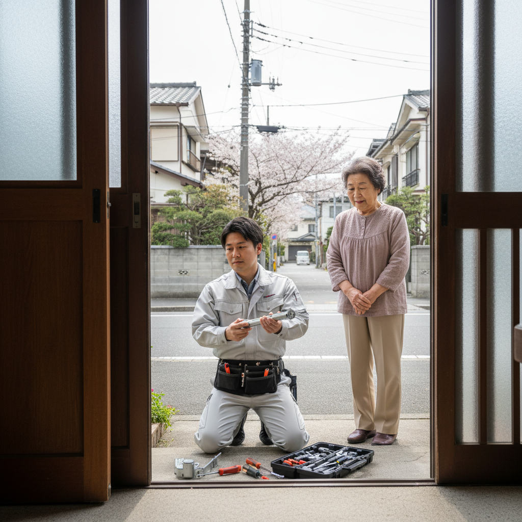 大田区北千束 ドアクローザー交換の料金相場、事例、依頼の流れ