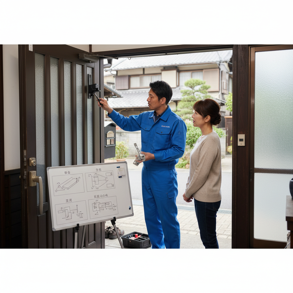 大田区 北馬込 ドアクローザー交換の料金・事例・依頼の流れ