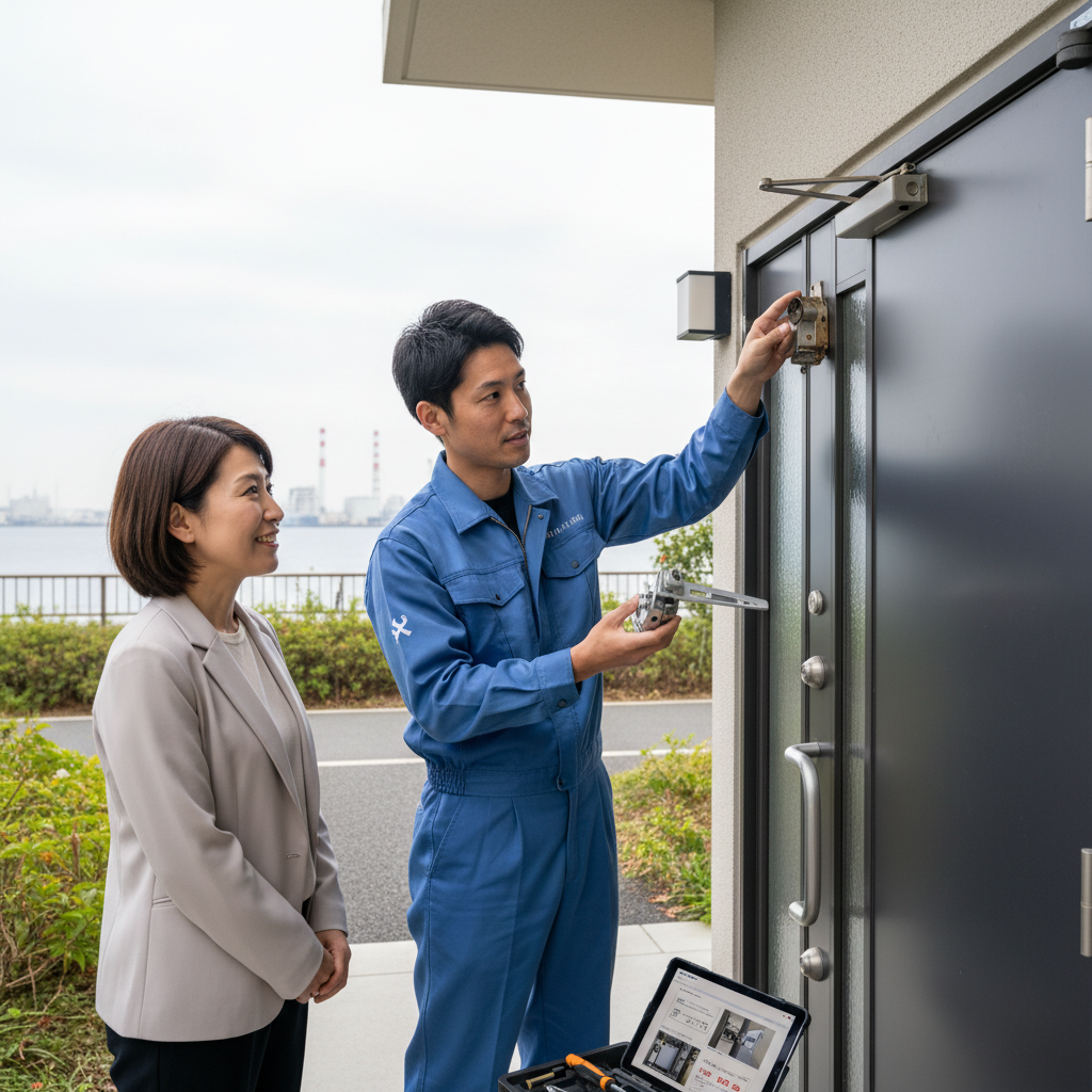 大田区京浜島 ドアクローザー交換の料金・事例・依頼の流れ