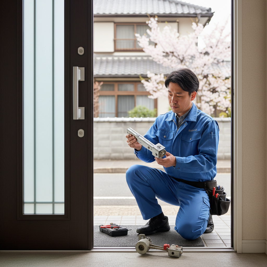 大田区羽田旭町 ドアクローザー交換：料金相場、事例、依頼の流れ