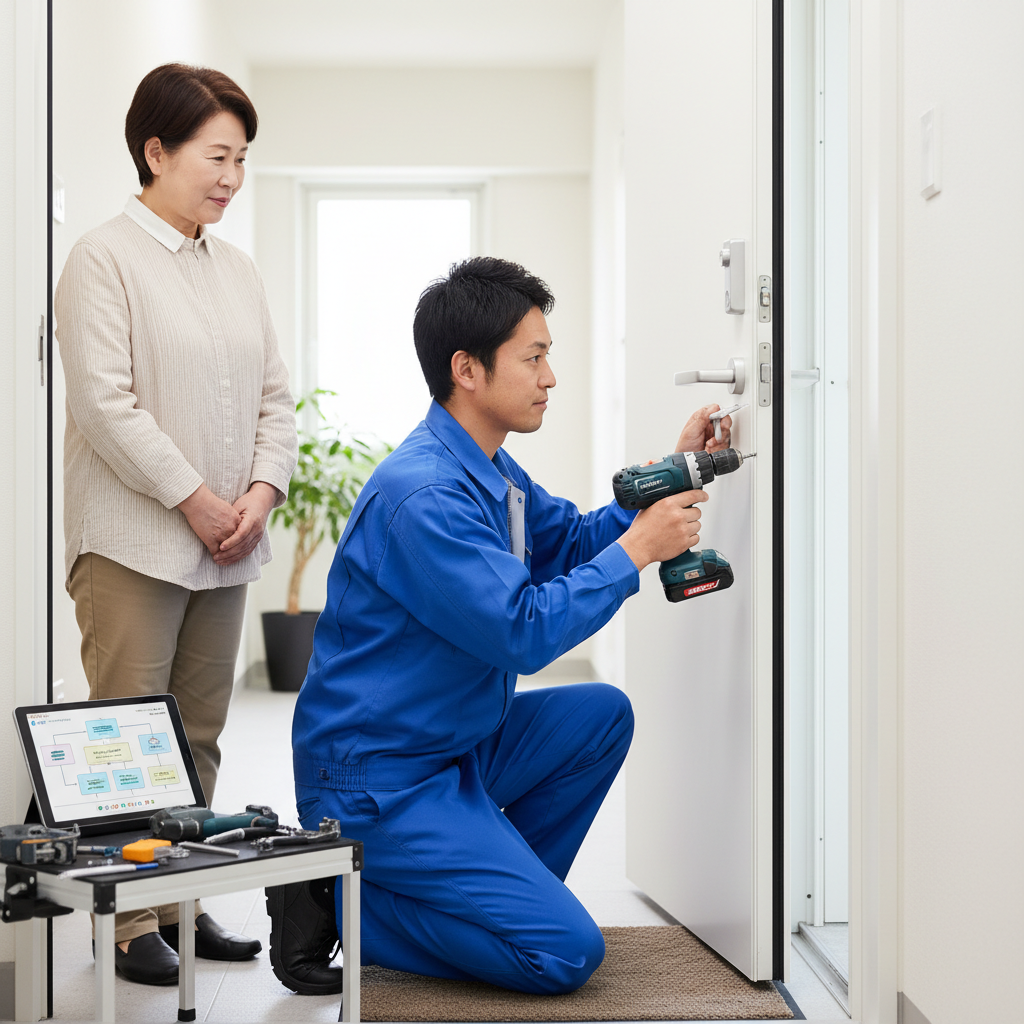 大田区東六郷 ドアクローザー交換の料金相場と依頼の流れ