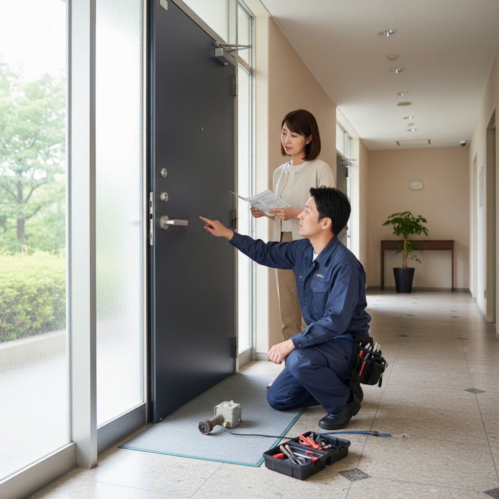 大田区平和島でのドアクローザー交換の料金相場と事例、依頼の流れ