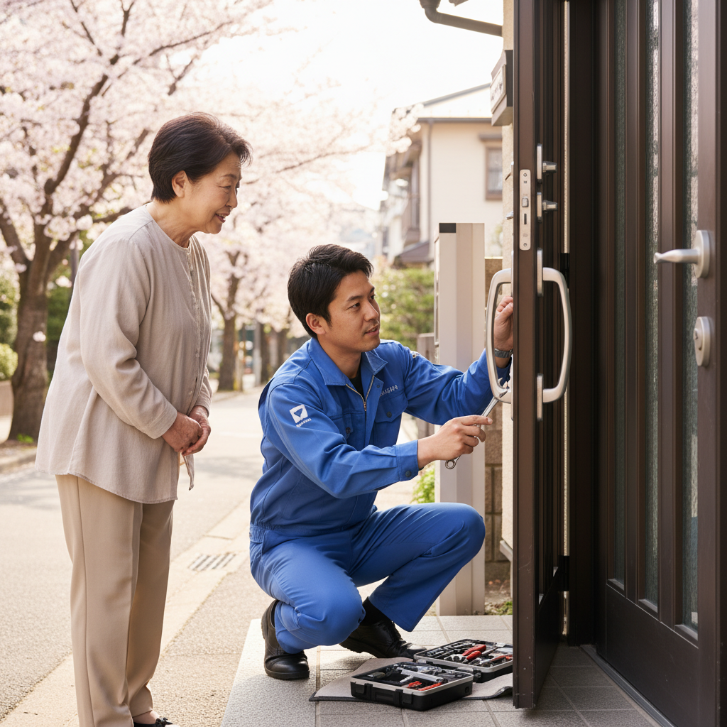大田区雪谷大塚町 ドアクローザー交換:料金・事例・依頼の流れ