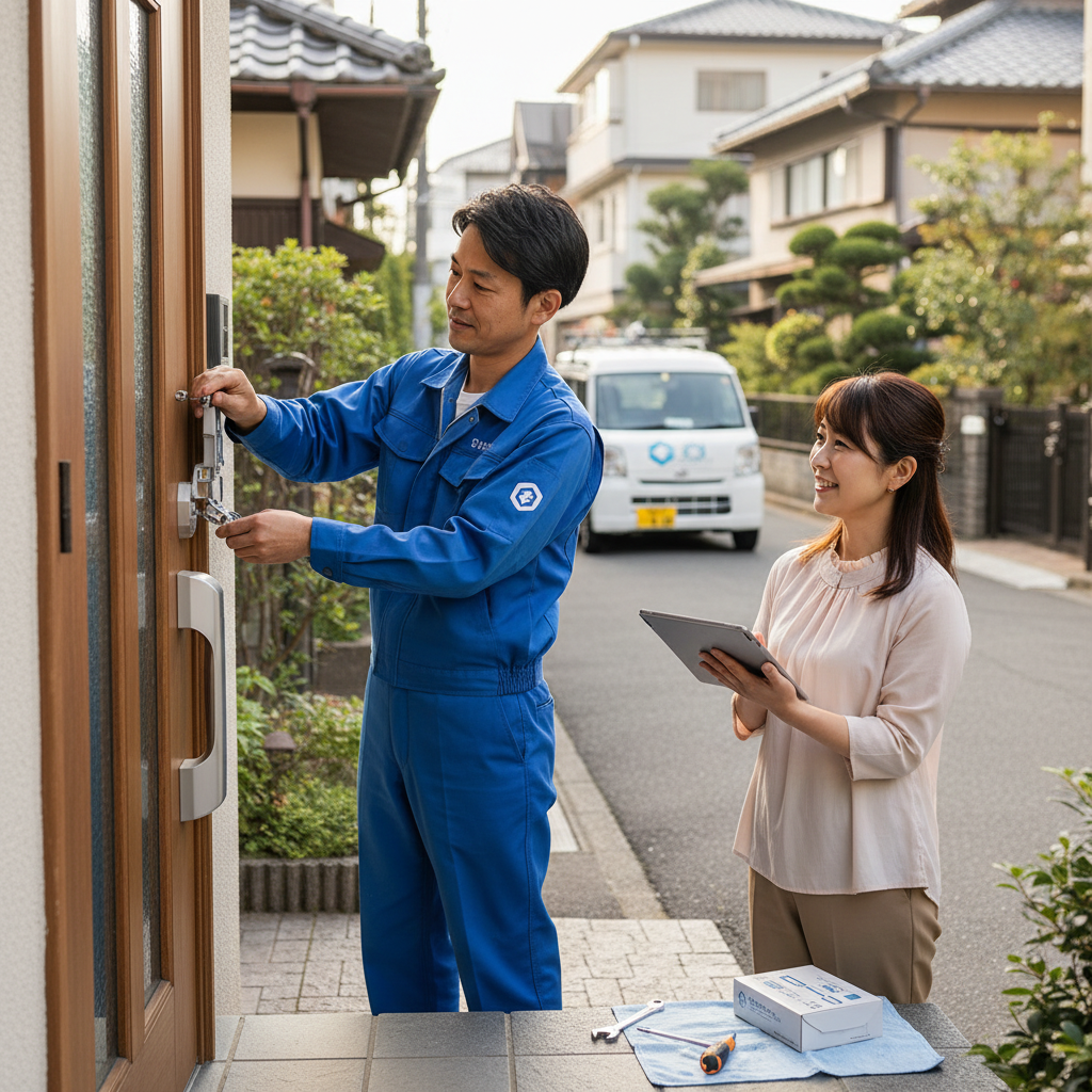料金・事例・依頼の流れ：世田谷区上野毛のドアクローザー交換