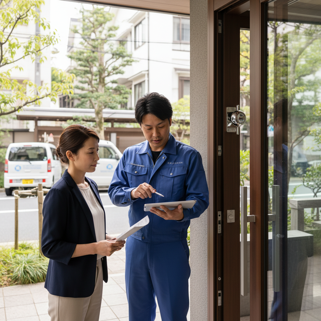 世田谷区東玉川 ドアクローザー交換の料金相場・事例・依頼の流れ
