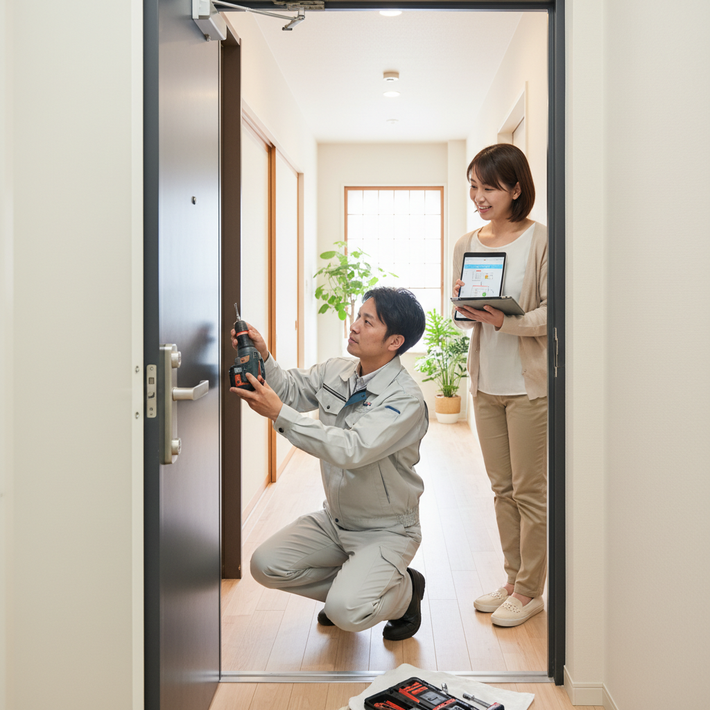 中野区沼袋：ドアクローザー交換の料金・事例・依頼の流れ