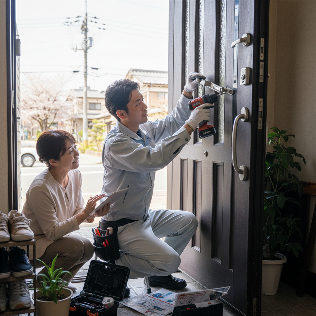 杉並区上井草のドアクローザー交換：料金相場、事例、依頼の流れ