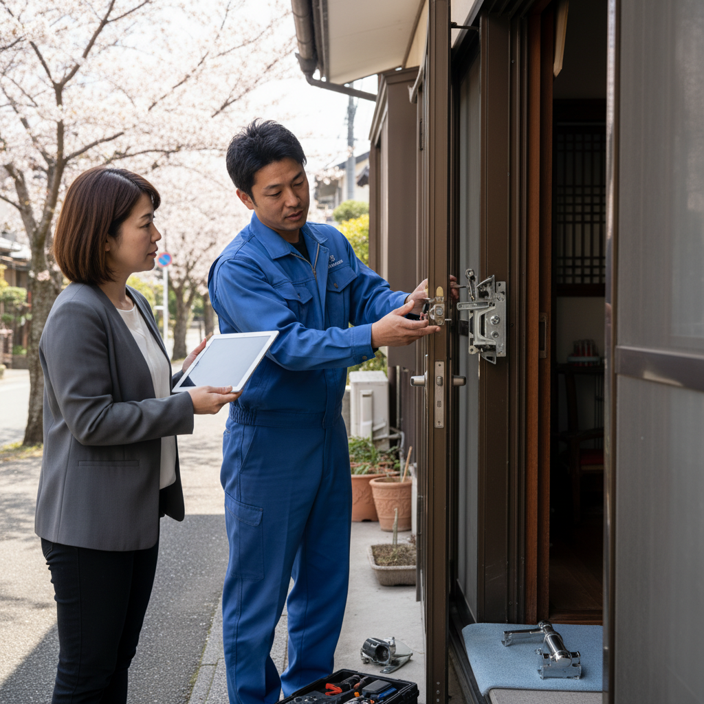 杉並区下井草 ドアクローザー交換：料金相場、事例紹介、依頼の流れ