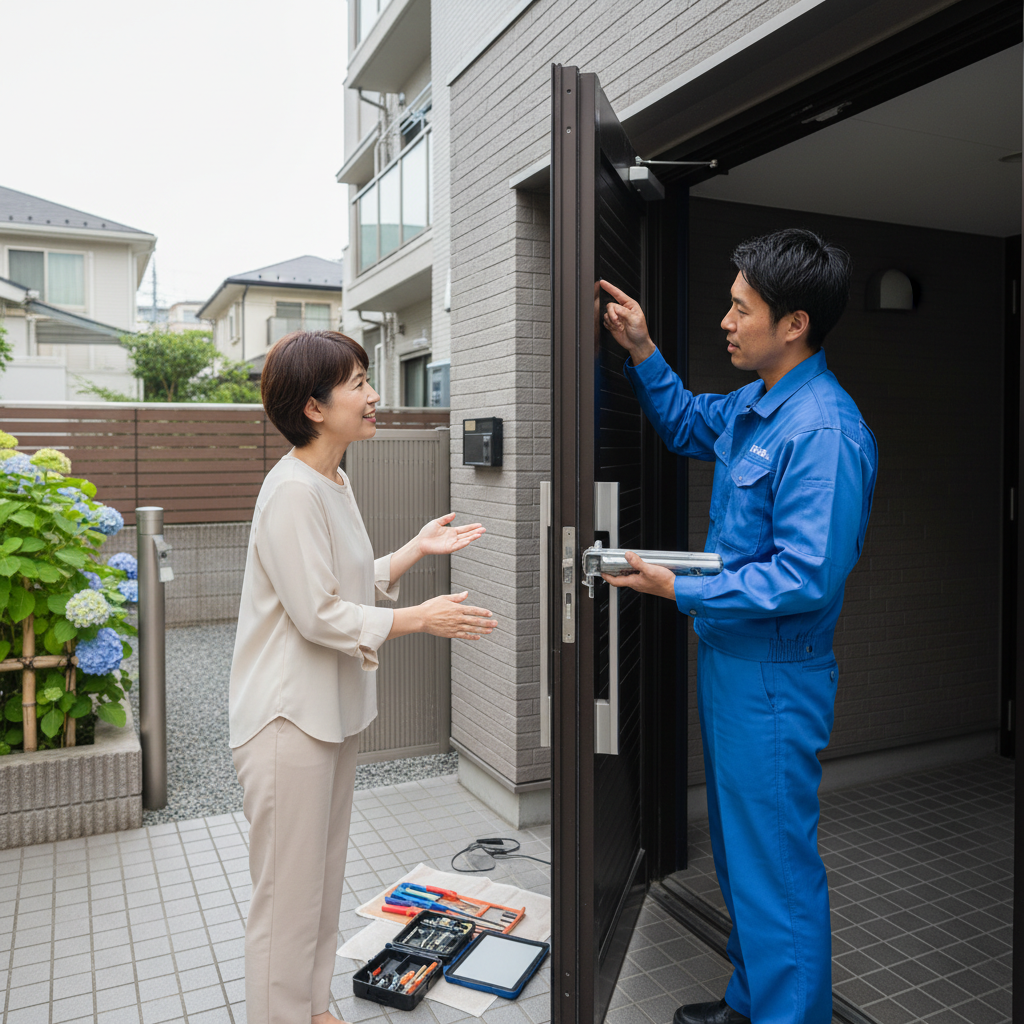 杉並区下高井戸|ドアクローザー交換の料金相場・事例・流れ