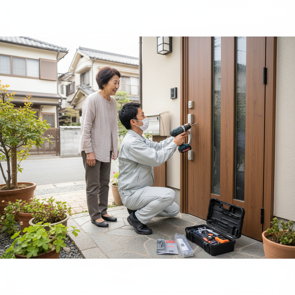 杉並区松庵 ドアクローザー交換の料金相場、事例、依頼の流れ