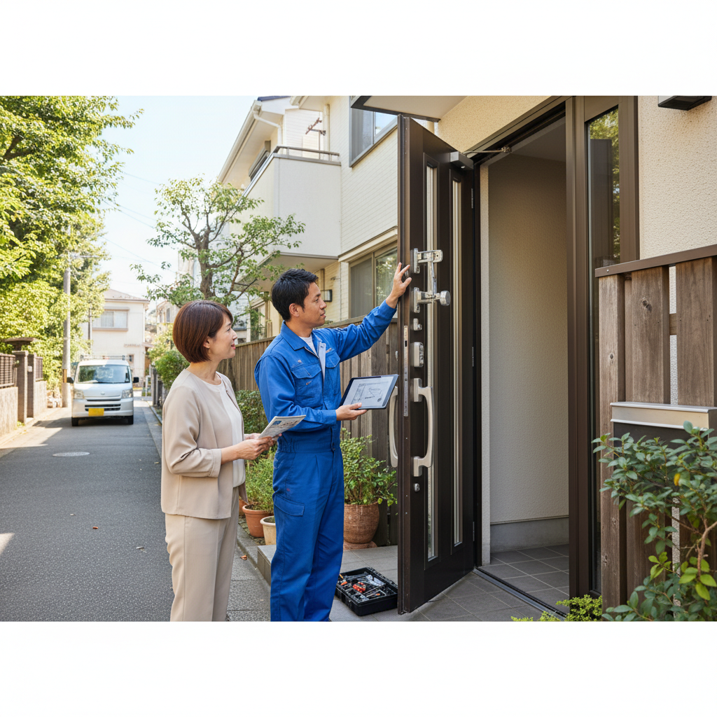 杉並区桃井 ドアクローザー交換の料金・事例・依頼の流れ