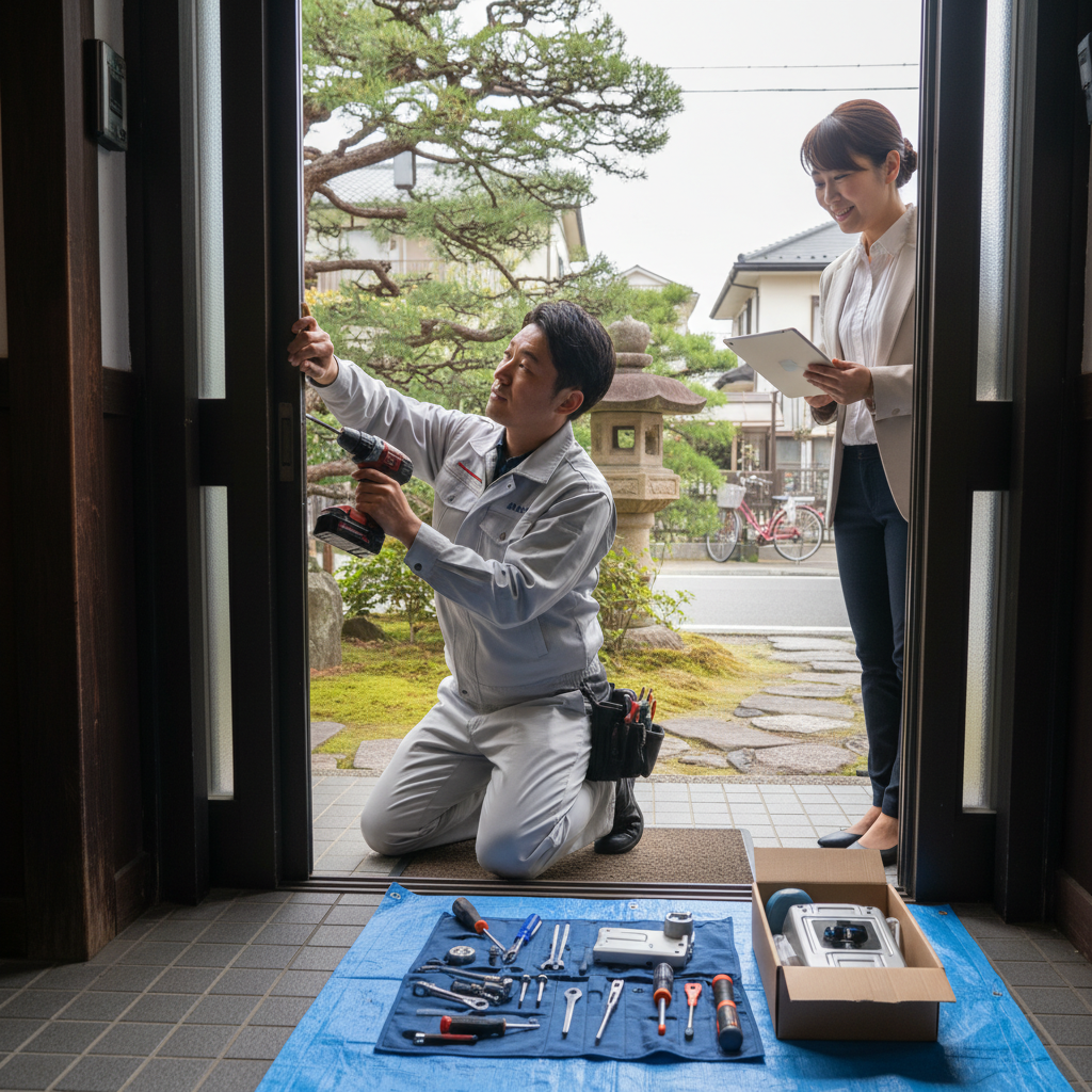 江戸川区大杉 ドアクローザー交換：料金相場、事例、依頼の流れ