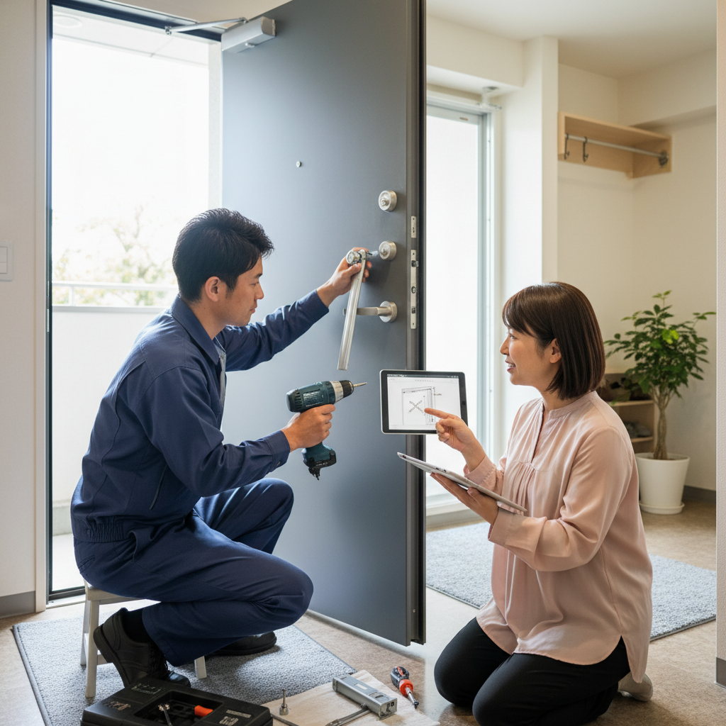 江戸川区谷河内 ドアクローザー交換の料金・事例・依頼の流れ