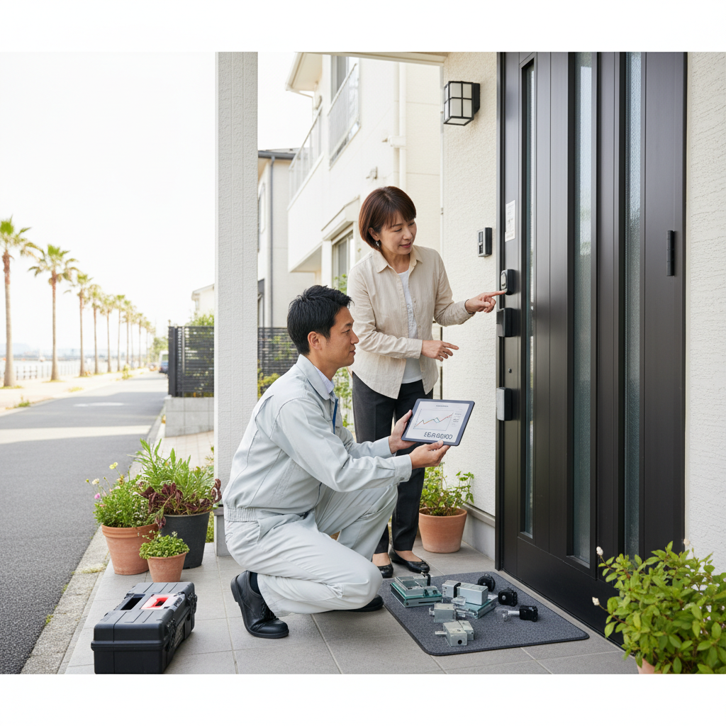 江戸川区臨海町でのドアクローザー交換の料金相場と依頼の流れ