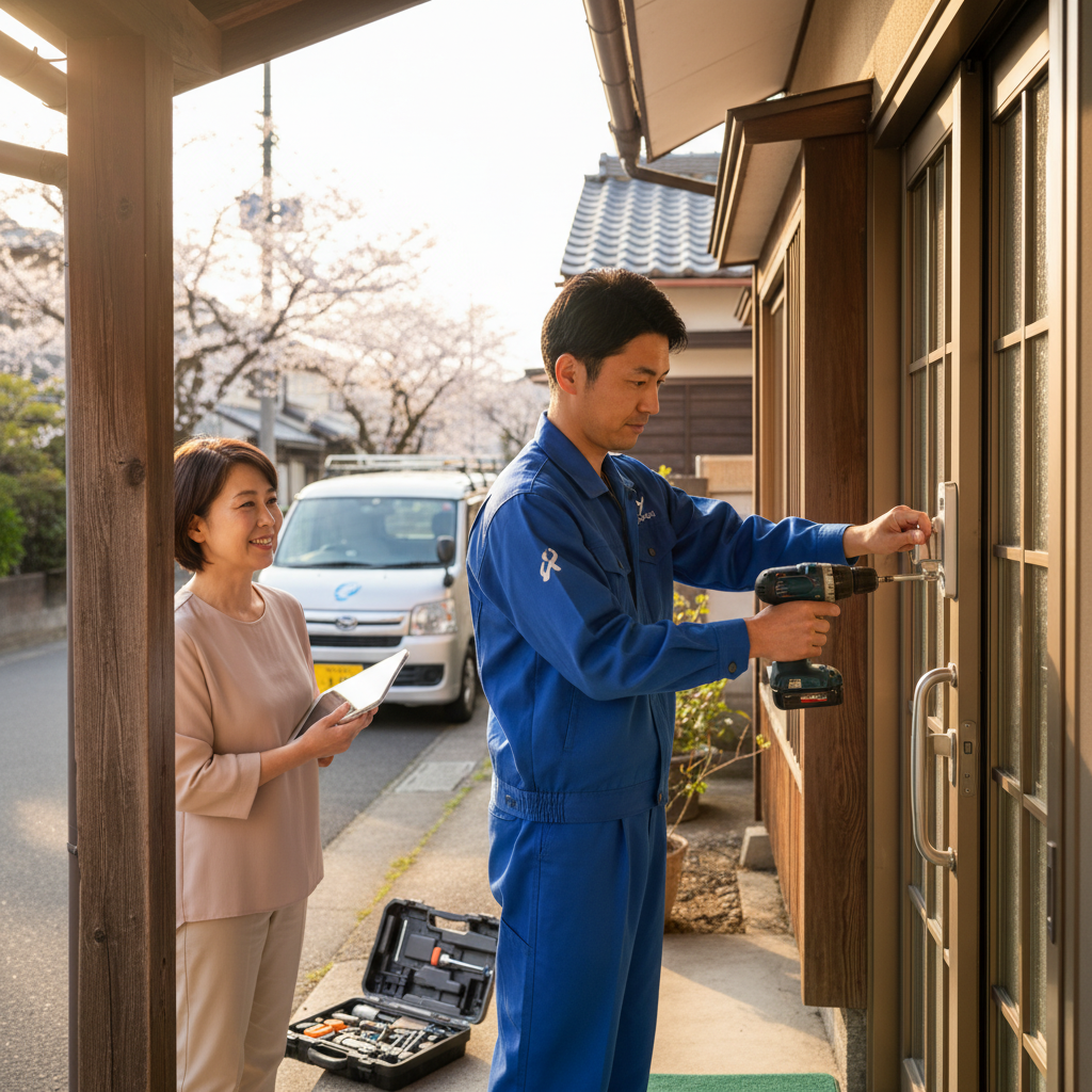 料金・事例・依頼の流れ：板橋区熊野町のドアクローザー交換