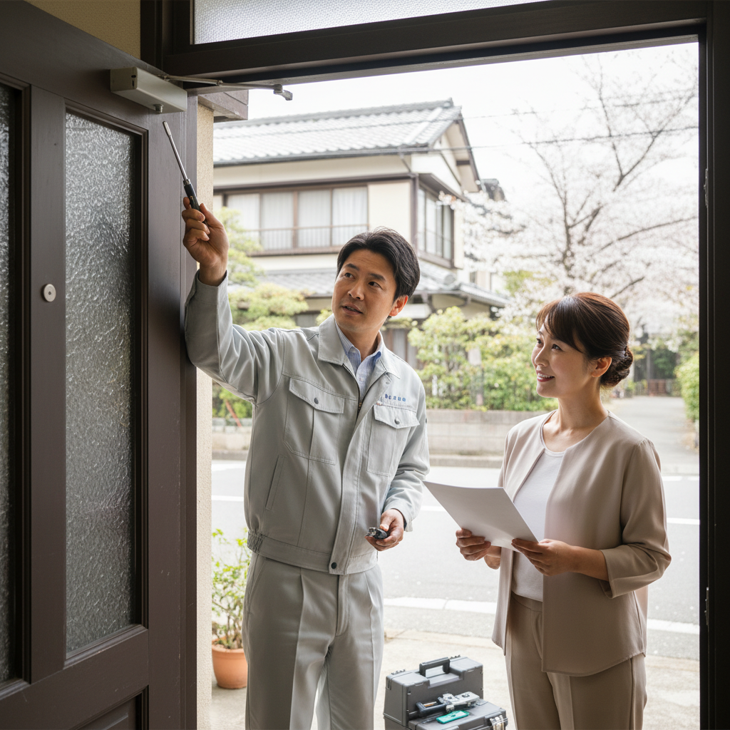 板橋区 常盤台 ドアクローザー交換の料金・事例・依頼の流れ