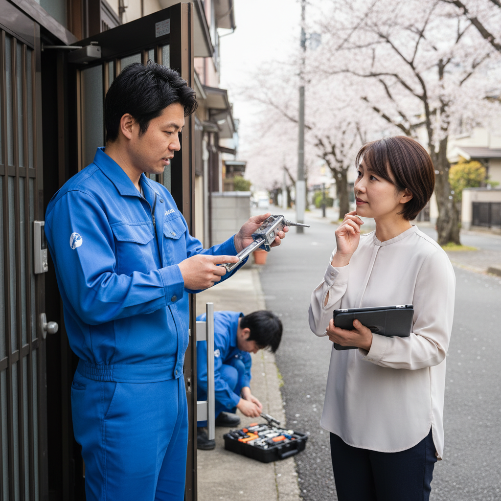 板橋区氷川町でのドアクローザー交換:料金相場、事例、依頼の流れ