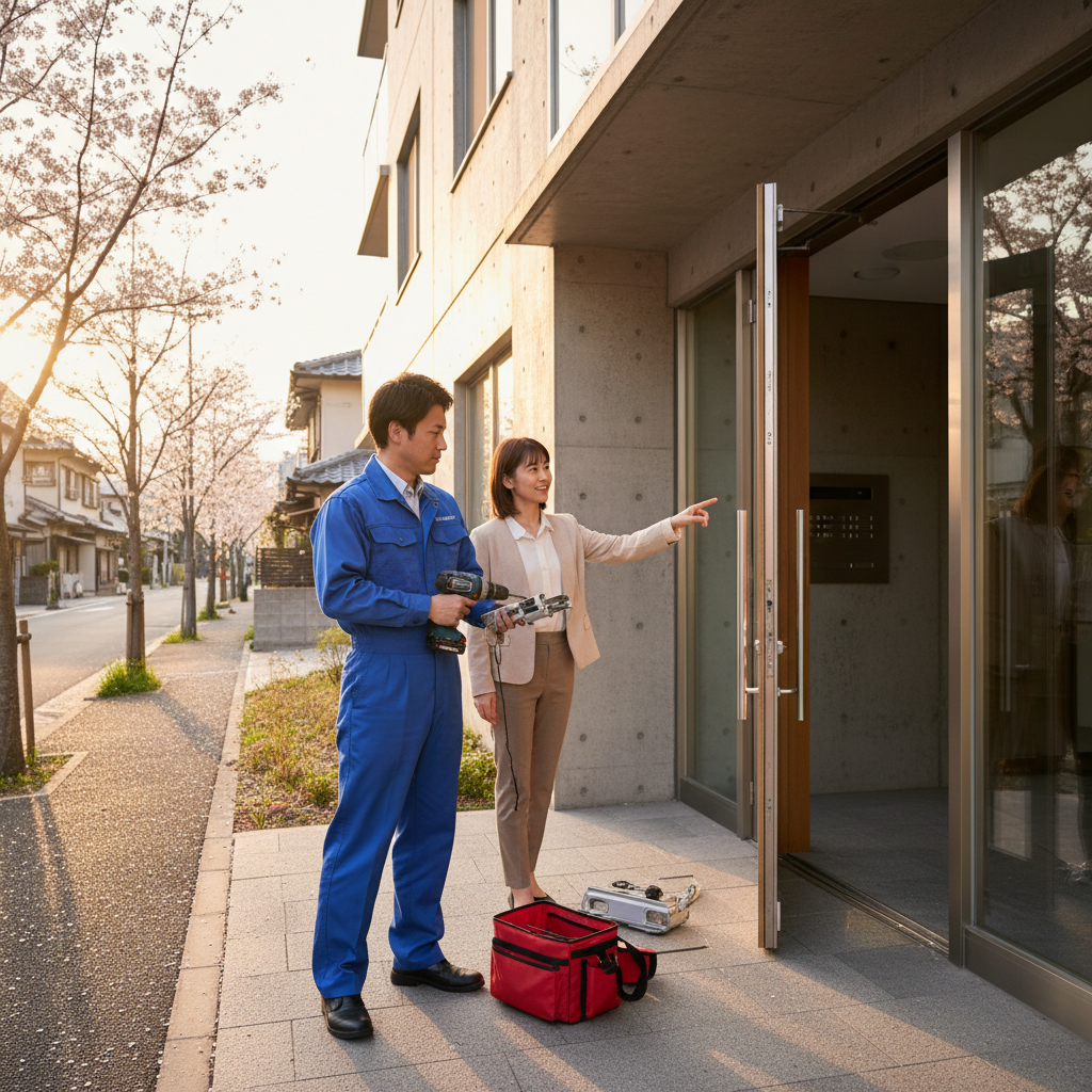 板橋区赤塚のドアクローザー交換：料金相場、事例、依頼の流れ