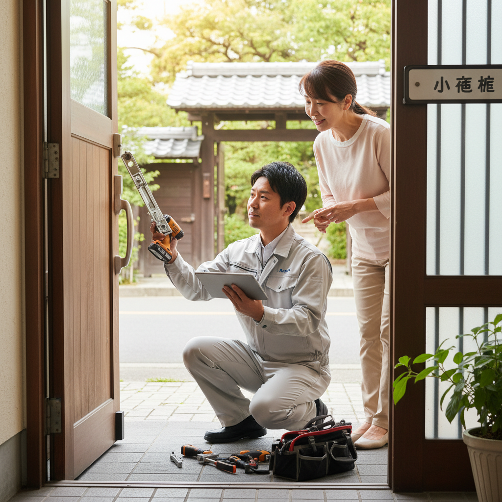 板橋区小茂根 ドアクローザー交換の料金相場、事例、依頼の流れ