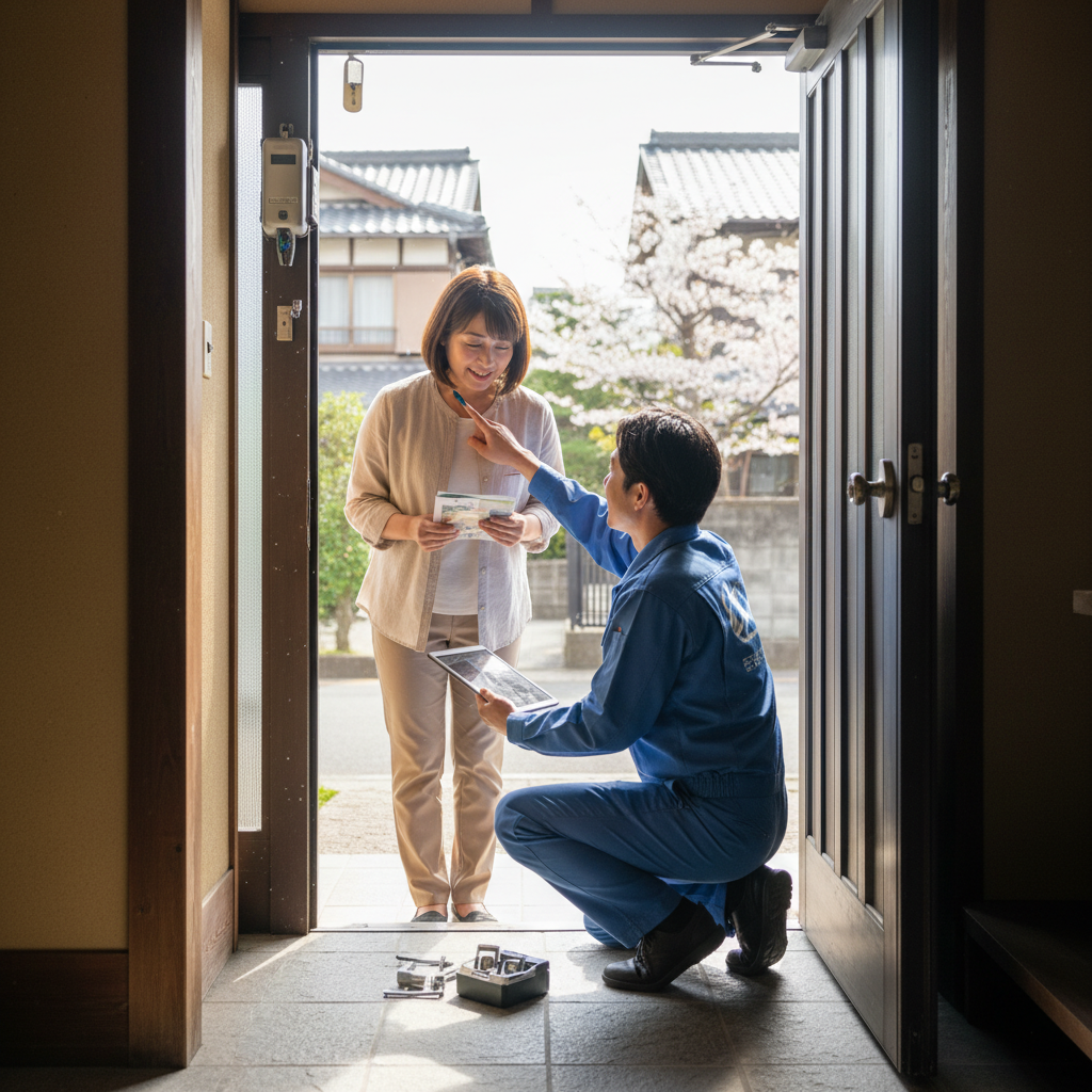 板橋区上板橋のドアクローザー交換：料金・事例・依頼の流れ