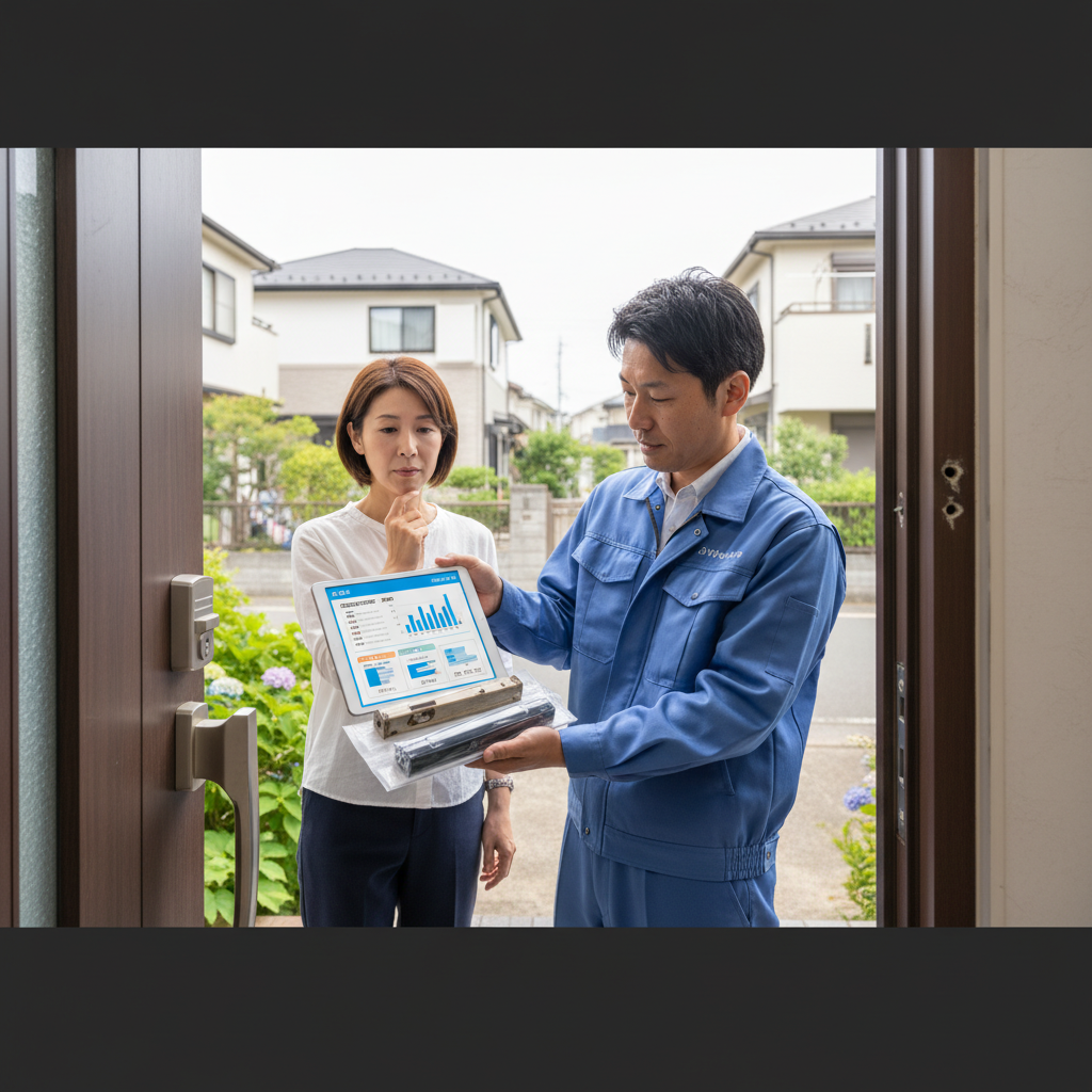 板橋区西台 ドアクローザー交換の料金相場、事例、依頼の流れ