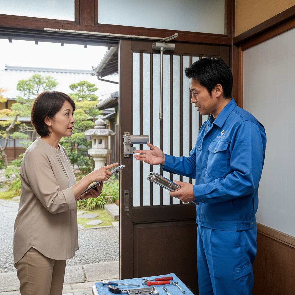 板橋区三園のドアクローザー交換:料金相場、事例、依頼の流れ