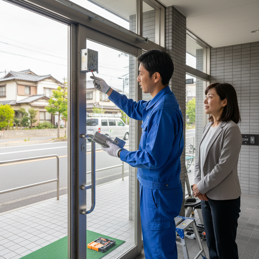 板橋区中丸町でのドアクローザー交換：料金相場、事例、依頼の流れ