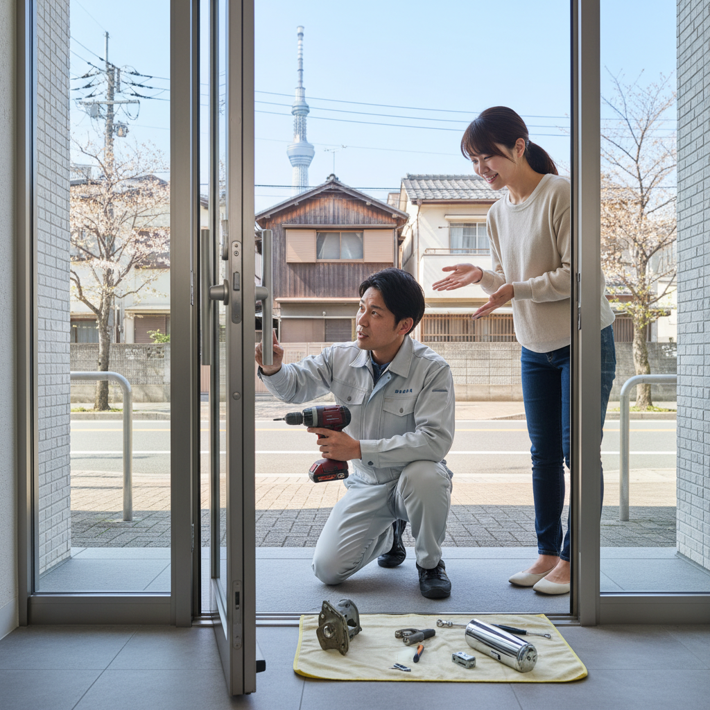 中央区月島 ドアクローザー交換の料金・事例・依頼の流れ