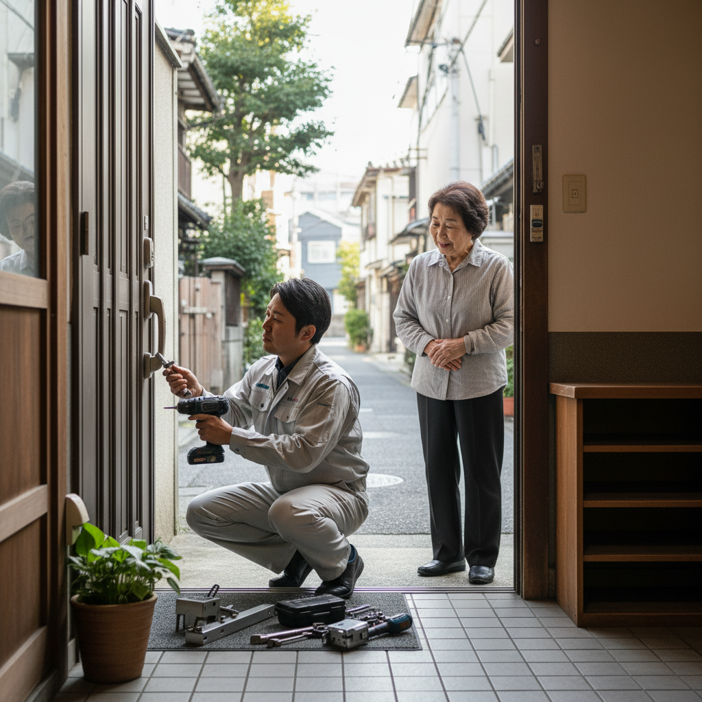 中央区佃 ドアクローザー交換の料金相場、事例、依頼の流れ