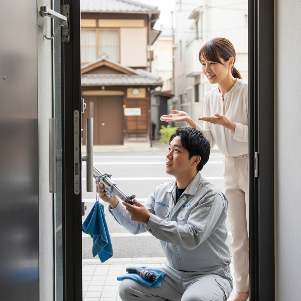 中央区本町でのドアクローザー交換の料金・事例・依頼の流れ