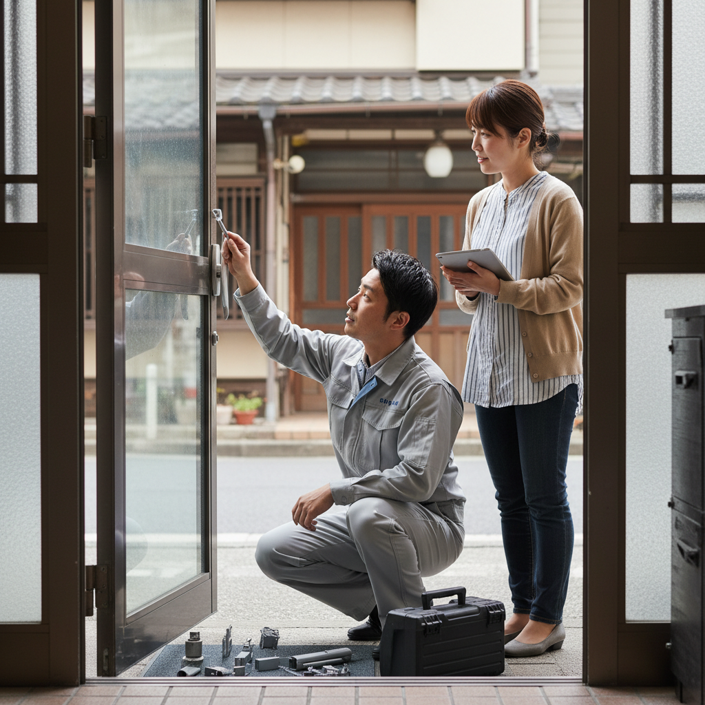 中央区茅場町でのドアクローザー交換：料金・事例・依頼の流れ