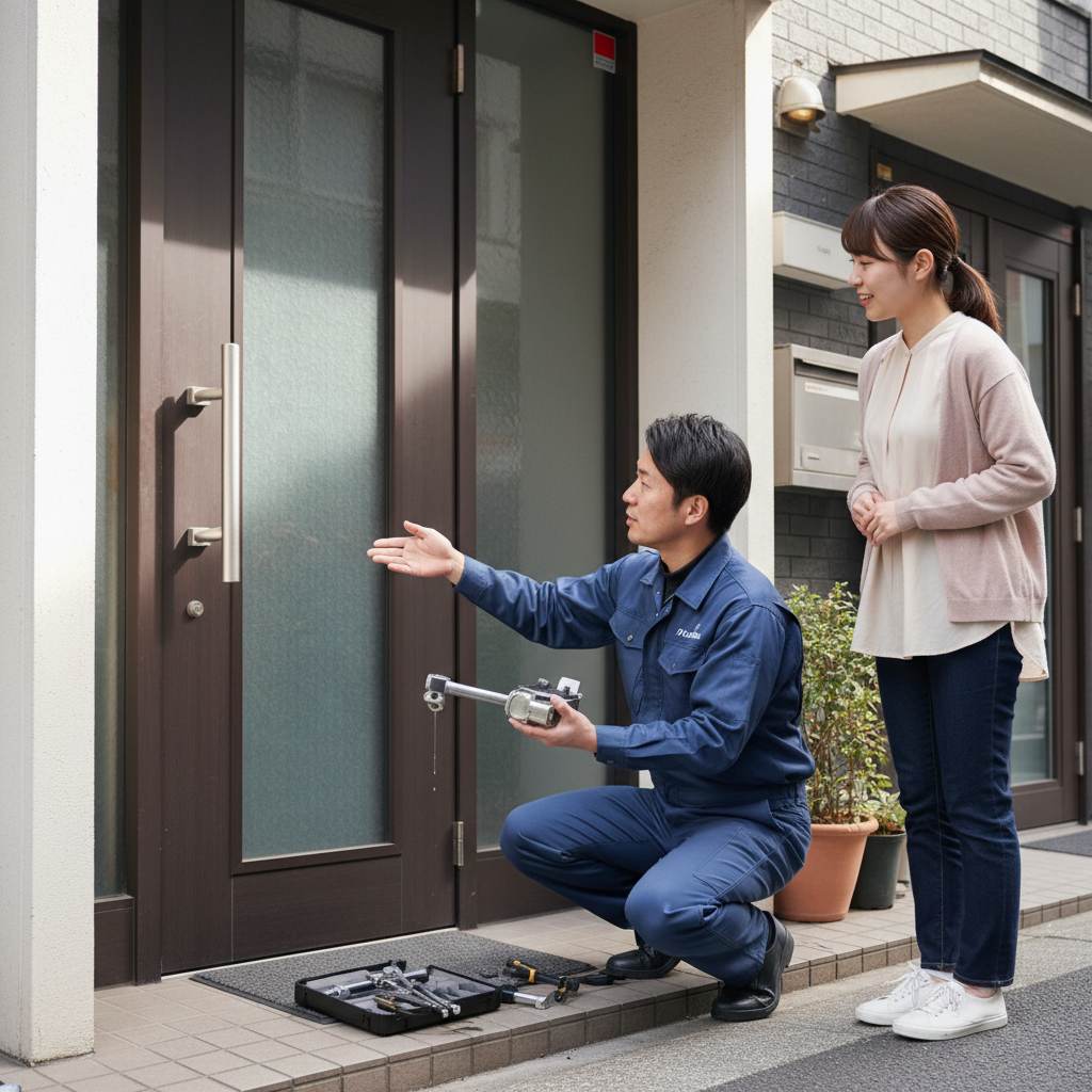 中央区水天宮前 ドアクローザー交換:料金・事例・依頼の流れ