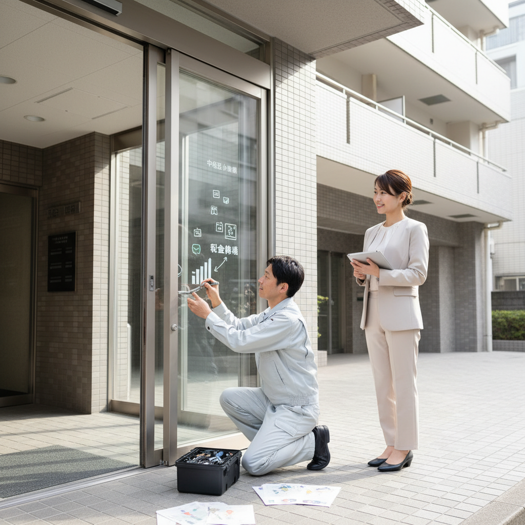 中央区小網町 ドアクローザー交換の料金相場、事例、依頼の流れ