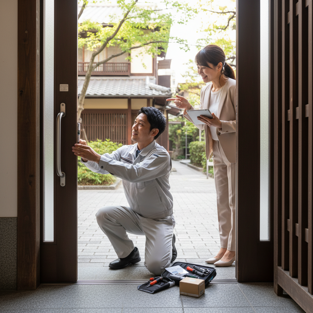 中央区兜町でのドアクローザー交換:料金・事例・依頼の流れ
