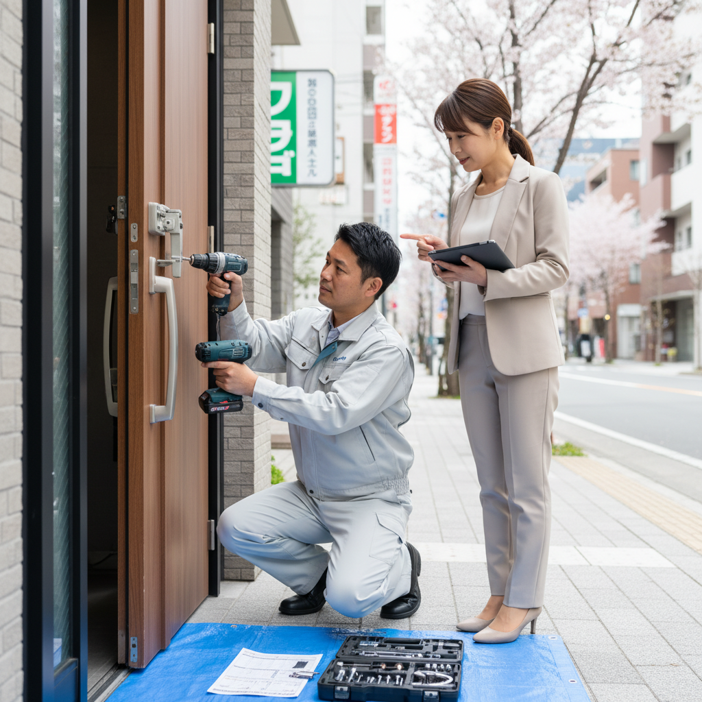 中央区すすきの町 ドアクローザー交換の料金・事例・依頼の流れ
