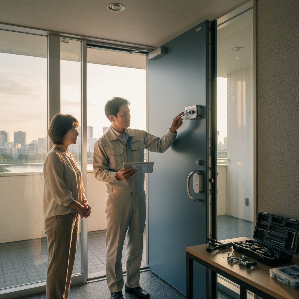 中央区 中央 ドアクローザー交換の料金相場、事例、依頼の流れ