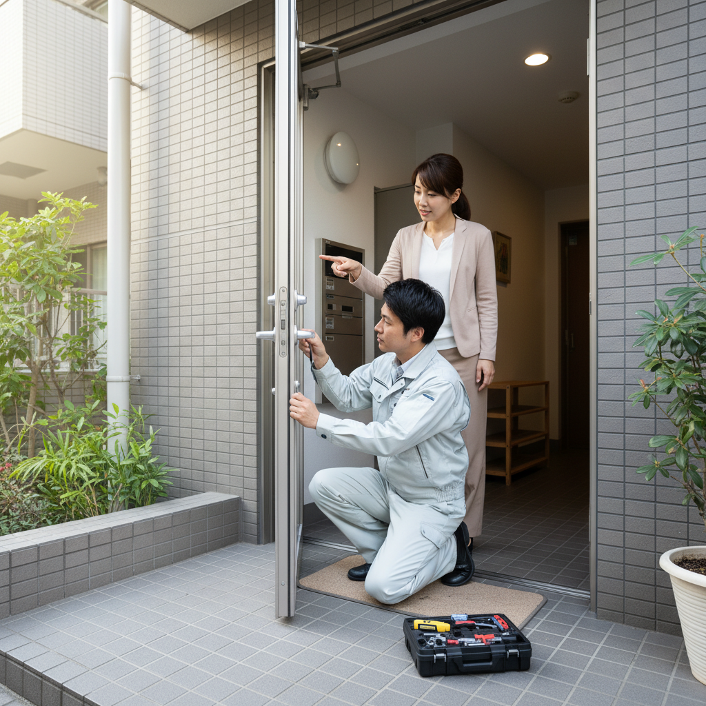 中央区光が丘のドアクローザー交換：料金相場・事例・依頼の流れ