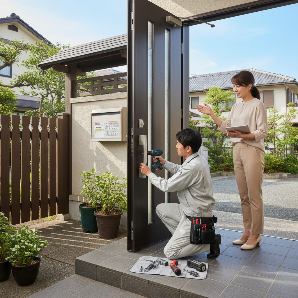 中央区 緑が丘 ドアクローザー交換の料金相場と依頼の流れ