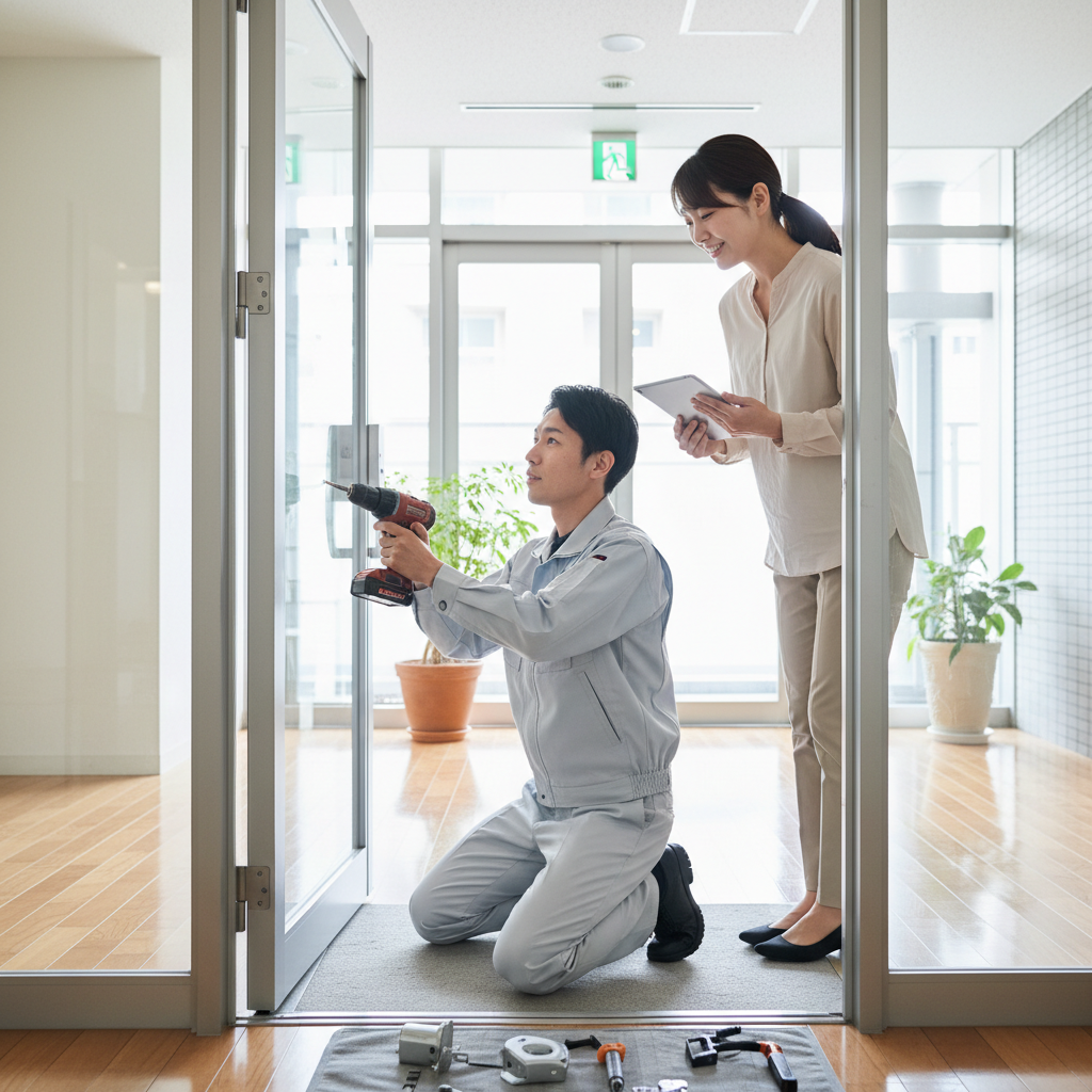 中央区宮下 ドアクローザー交換の料金相場・事例・依頼の流れ