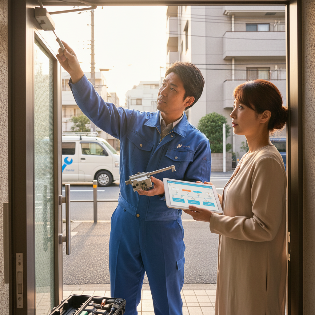 中央区横山 ドアクローザー交換の料金・事例・依頼の流れ