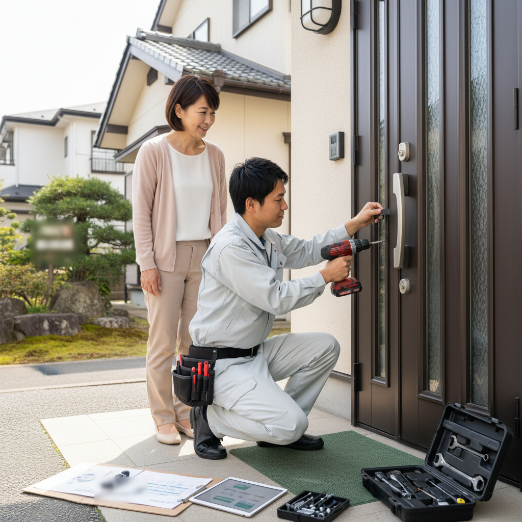 中央区 由野台 ドアクローザー交換の料金相場・事例と依頼の流れ