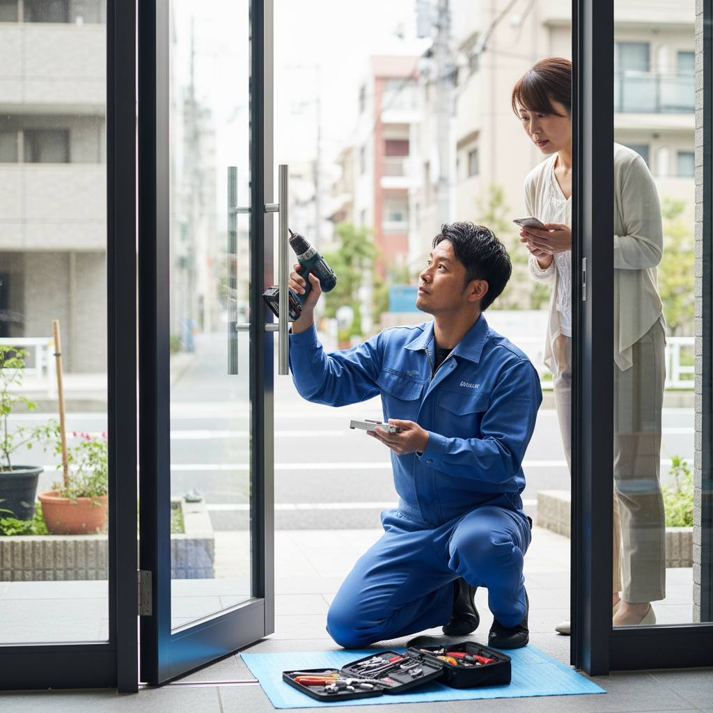 渋谷区のドアクローザー交換：料金相場、事例、依頼の流れ