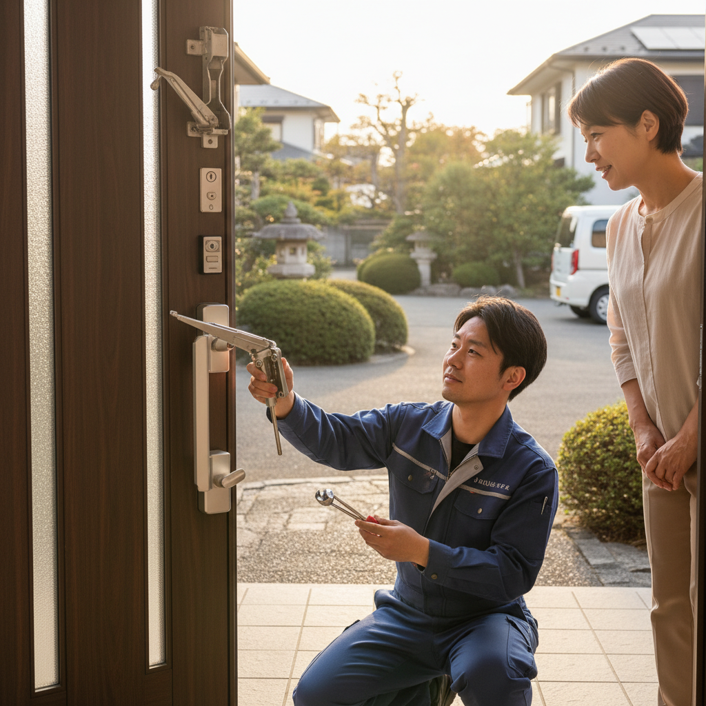千葉県佐倉市 ドアクローザー交換の料金・事例・依頼の流れ
